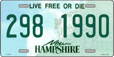 NH license plate 2981990
