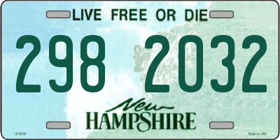 NH license plate 2982032
