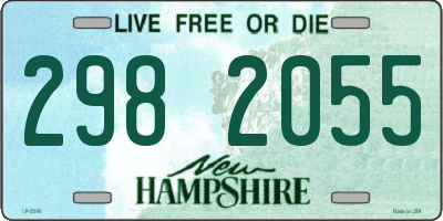 NH license plate 2982055