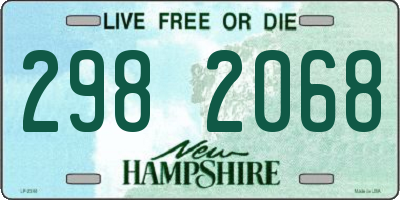 NH license plate 2982068