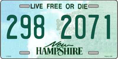 NH license plate 2982071