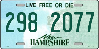 NH license plate 2982077