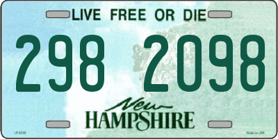 NH license plate 2982098