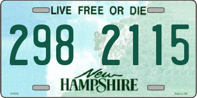 NH license plate 2982115