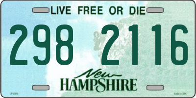 NH license plate 2982116