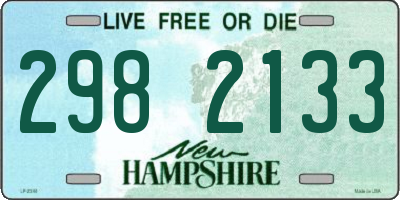 NH license plate 2982133