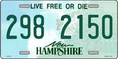 NH license plate 2982150