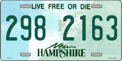 NH license plate 2982163
