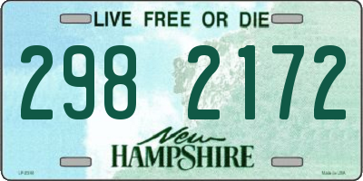 NH license plate 2982172