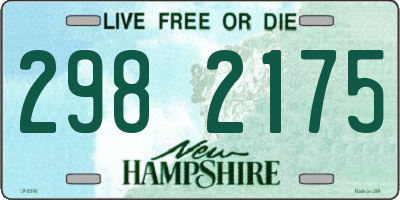 NH license plate 2982175