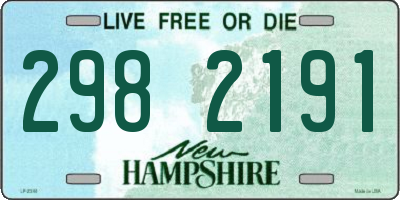NH license plate 2982191