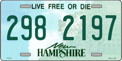NH license plate 2982197