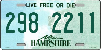 NH license plate 2982211
