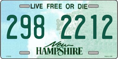 NH license plate 2982212