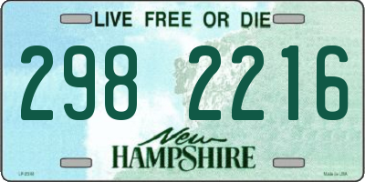 NH license plate 2982216