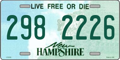 NH license plate 2982226