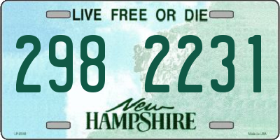 NH license plate 2982231