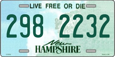 NH license plate 2982232