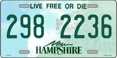 NH license plate 2982236