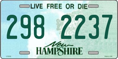 NH license plate 2982237