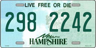 NH license plate 2982242