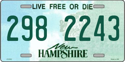 NH license plate 2982243