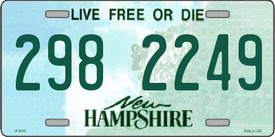 NH license plate 2982249