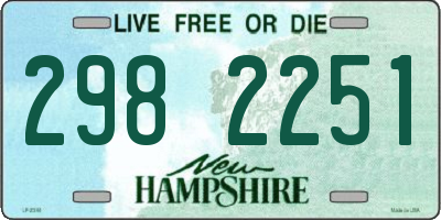 NH license plate 2982251