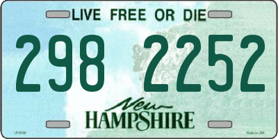 NH license plate 2982252