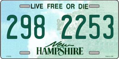 NH license plate 2982253