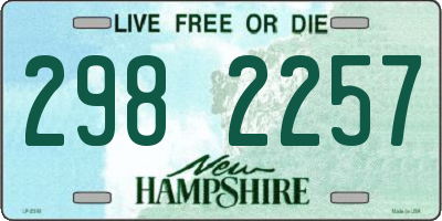 NH license plate 2982257