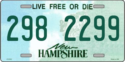 NH license plate 2982299