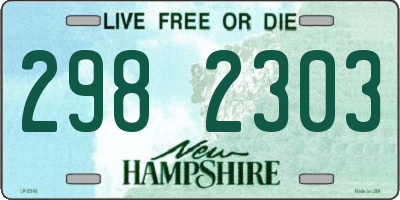 NH license plate 2982303