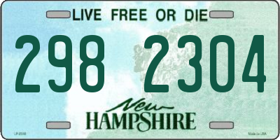 NH license plate 2982304