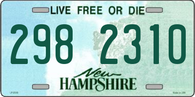 NH license plate 2982310