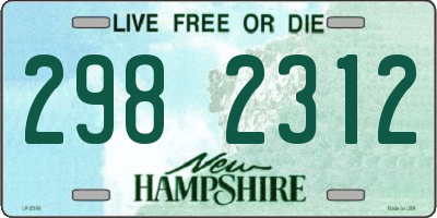 NH license plate 2982312