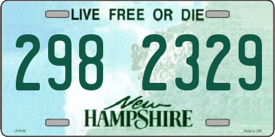 NH license plate 2982329