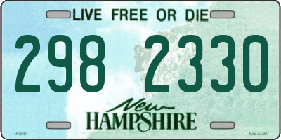 NH license plate 2982330