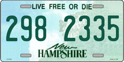 NH license plate 2982335