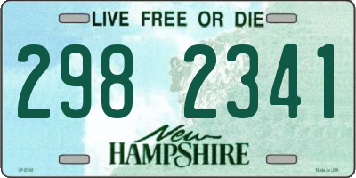 NH license plate 2982341
