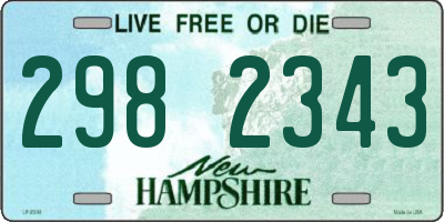NH license plate 2982343