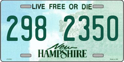 NH license plate 2982350