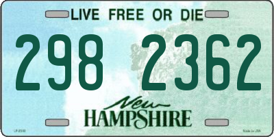 NH license plate 2982362
