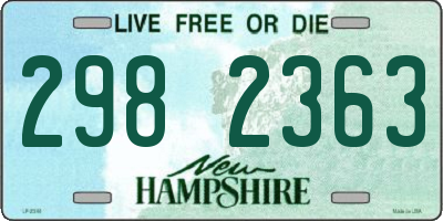 NH license plate 2982363