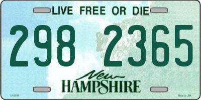NH license plate 2982365