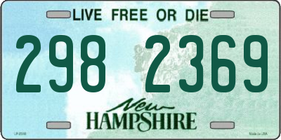 NH license plate 2982369