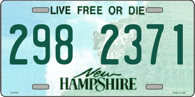 NH license plate 2982371