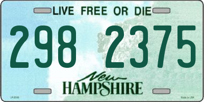 NH license plate 2982375