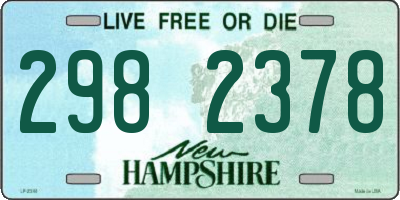 NH license plate 2982378