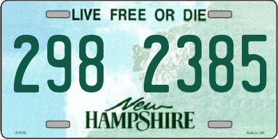 NH license plate 2982385